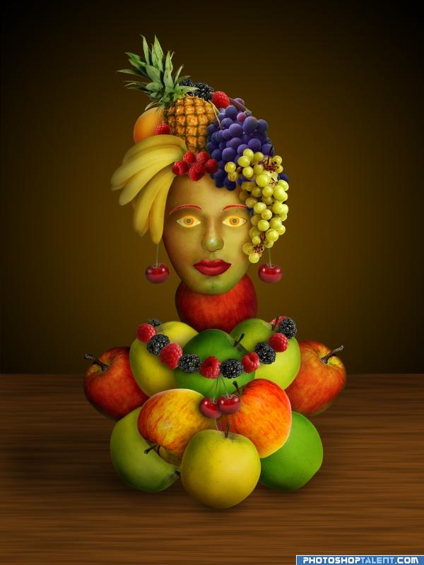 Creation of Fruity Beauty: Final Result